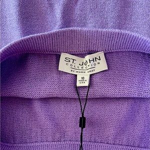 NEW St. John Knit Skirt Size 10 in Lavender - NWT!  Great for Springtime!
